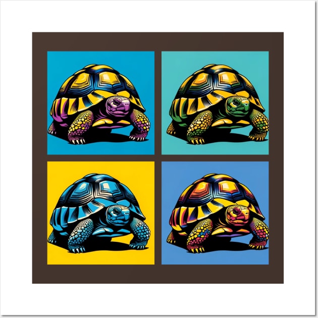 Russian Tortoise Pop Art - Exotic Reptile Wall Art by PawPopArt